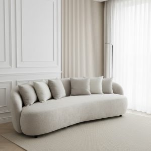 ספה מעוגלת בהתאמה אישית