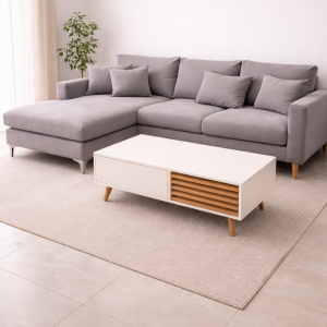 שולחן סלוני בשילוב מגירות