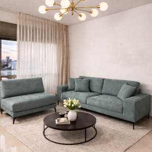 ספה דגם קיפול בשילוב הדום