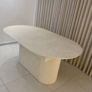 שולחן פינת אוכל רגל אליפסה